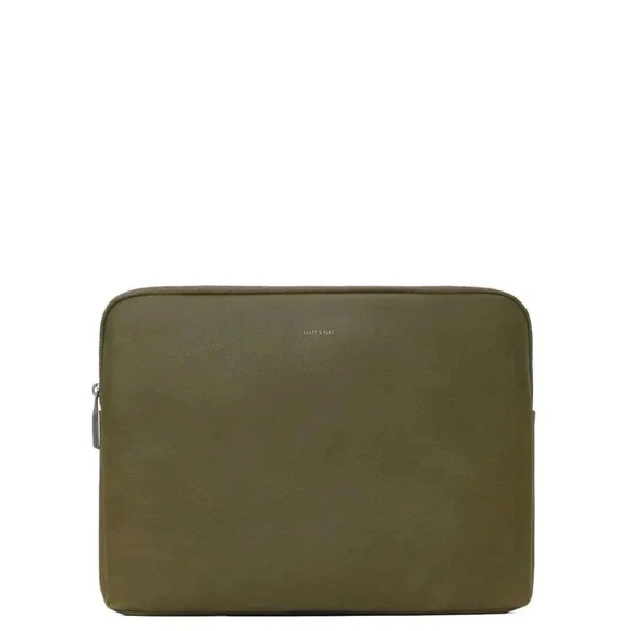 NWOT Matt & Nat 15" Vegan Laptop Case -
Vintage - Olive - Picture 1 of 9
